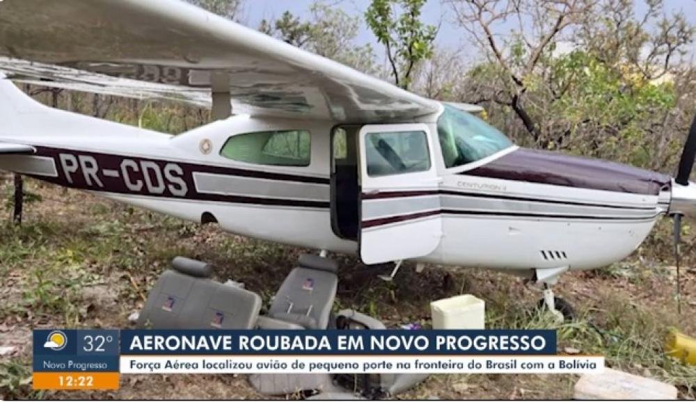 Aeronave roubada no Pará é encontrada pela FAB na fronteira do Brasil com a Bolívia